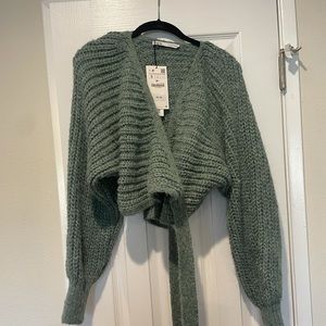 Brand New Zara Wrap Chunky Knit Sweater !